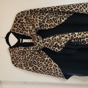 Chico's Leopard Reversible Ruana